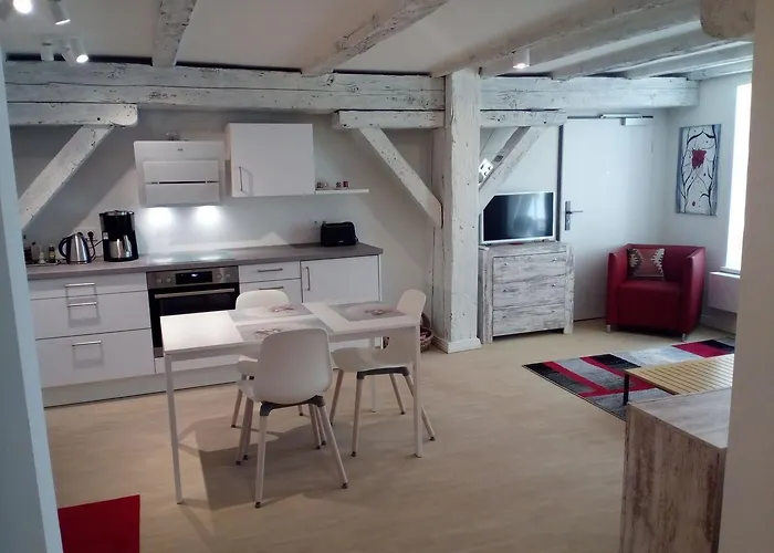 Schönes Ambiente in neuer Ferienwohnung im historischen Speicher
